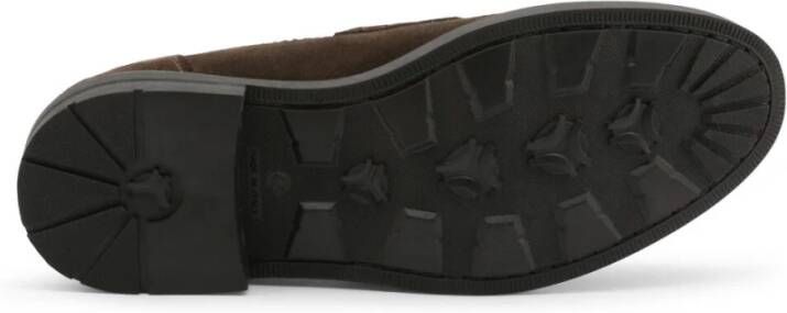 Duca di Morrone Suède Loafers Herfst Winter Mannen Ronde Neus Brown Heren