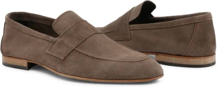 Duca di Morrone Suède Loafers met puntige neus Leren voering