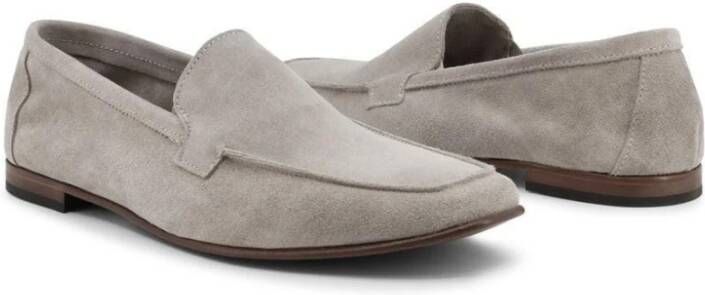 Duca di Morrone Suède loafers voor lente zomer Gray Heren