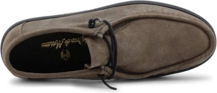 Duca di Morrone Suède Veterschoenen Taupe Brown Heren