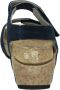 Durea 7393 H Volwassenen Sandalen met hakDames Sandalen Kleur: Blauw - Thumbnail 2