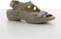 Durea 7258~E~~~~~~~~~~~~~~~~~~~~~~~~ Platte sandalenDames Sandalen Taupe - Thumbnail 3