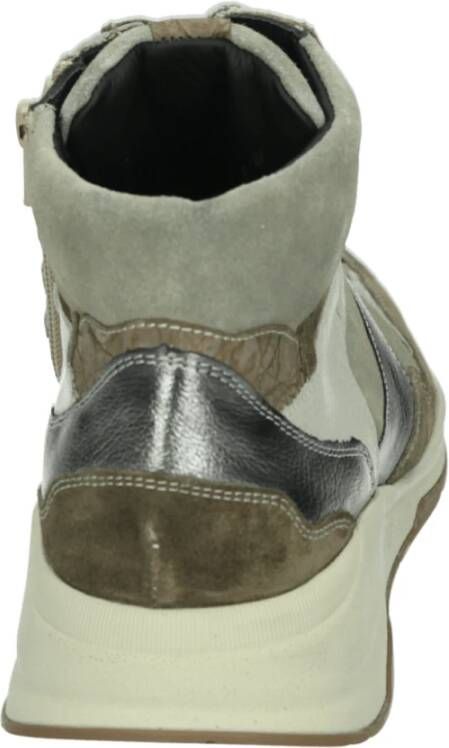 Durea Sportieve Beige Sneakers met Uitneembaar Voetbed