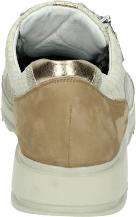Durea Sportieve Lage Beige Sneakers