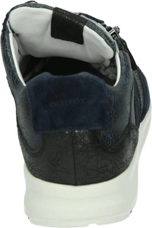 Durea Sportieve Lage Blauwe Sneakers met Uitneembaar Voetbed