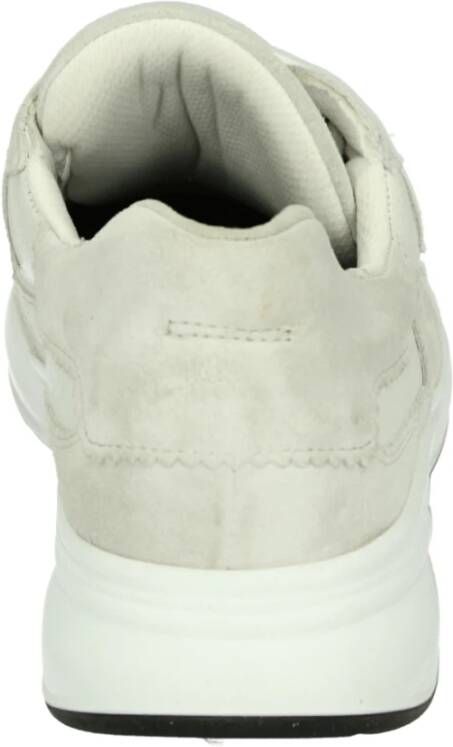 Durea Sportieve Lage Dames Sneakers Wit Patroon