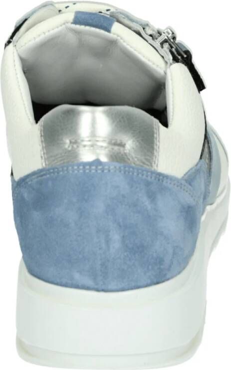 Durea Sportieve Lage Damesschoenen Blauw Patroon