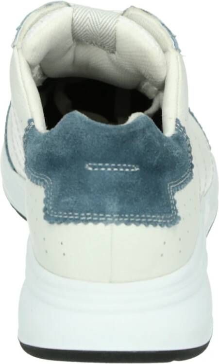 Durea Sportieve lage sneakers in wit dessin