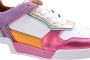 DWRS LABEL DWRS RUGBY Lila Pink Orange Dames Sneaker J6523 - Thumbnail 9