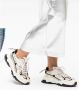 Dwrs Chunky Zool Leren Sneaker met Mesh Suede en Metallic Details Multicolor Dames - Thumbnail 2
