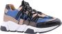 DWRS Pluto leren sneakers met pailletten roze blauw Meisjes Leer Meerkleurig 32 - Thumbnail 11