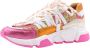 DWRS LABEL DWRS LOS ANGELES tweed Roze Champagne Dames Sneaker B9101 - Thumbnail 6