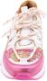 DWRS LABEL DWRS LOS ANGELES tweed Roze Champagne Dames Sneaker B9101 - Thumbnail 7