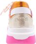 DWRS LABEL DWRS LOS ANGELES tweed Roze Champagne Dames Sneaker B9101 - Thumbnail 8