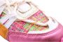 DWRS LABEL DWRS LOS ANGELES tweed Roze Champagne Dames Sneaker B9101 - Thumbnail 9