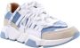 DWRS The label SmileFavorites Dames Sneakers Blauw Leer - Thumbnail 4