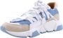 DWRS The label SmileFavorites Dames Sneakers Blauw Leer - Thumbnail 5