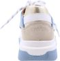 DWRS The label SmileFavorites Dames Sneakers Blauw Leer - Thumbnail 7