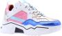 DWRS LABEL DWRS PLUTO sequins Pink Blue Dames Sneaker J5217 - Thumbnail 5