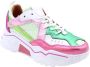DWRS LABEL DWRS PLUTO Pink Green Dames Sneaker J5217 - Thumbnail 10