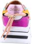 DWRS LABEL Jupiter Orange Multi Oranje Leer Lage sneakers Dames - Thumbnail 7