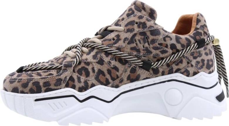 Dwrs Leopard Sneaker voor een stijlvolle look Multicolor Dames