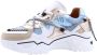 DWRS LABEL Jupiter denim Champagne Jeans Blauw Leer Lage sneakers Dames - Thumbnail 9
