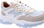 Dwrs Dames Sneakers Chester Denim Rose jeans Jeansblauw - Thumbnail 7