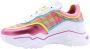 Dwrs Dames Sneakers Moon Tweed Pink Yellow - Thumbnail 4