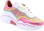 Dwrs Dames Sneakers Moon Tweed Pink Yellow - Thumbnail 8