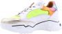 Dwrs Dames Sneakers VENUS Neon White Neon Yellow - Thumbnail 11