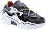 Dwrs Dames Sneakers Jupiter Black white Zwart - Thumbnail 3