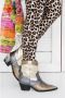 DWRS LABEL DWRS Metallic Westernboots enkellaars smoke antraciet - Thumbnail 3