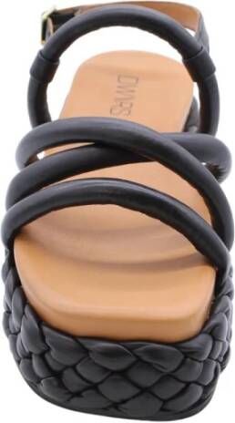 Dwrs Stijlvolle Platte Sandalen voor Vrouwen Black Dames