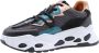 DWRS LABEL DWRS Neptunus denim sneakers Zwart Leer Lage sneakers Dames - Thumbnail 7