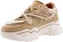 Dwrs Stijlvolle en trendy Walvis Sneakers voor vrouwen Beige Dames - Thumbnail 6