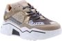 DWRS LABEL Pluto terry Beige Smoke Beige Leer Lage sneakers Dames - Thumbnail 3