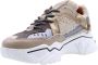 DWRS LABEL Pluto terry Beige Smoke Beige Leer Lage sneakers Dames - Thumbnail 4