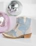 Dwrs Studded denim cow laarzen Lyon - Thumbnail 2