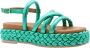 Dwrs Trendy Sandal for Summer Green Dames - Thumbnail 3