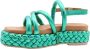 Dwrs Trendy Sandal for Summer Green Dames - Thumbnail 4