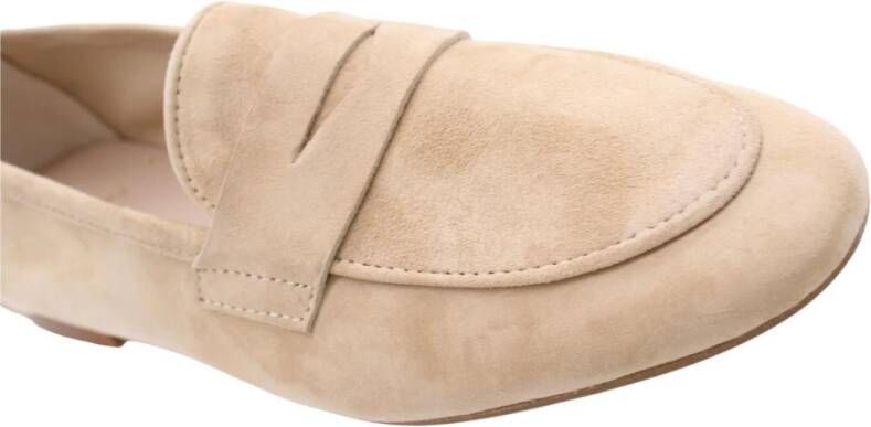 E mia Stijlvolle Loafers voor Vrouwen Beige Dames