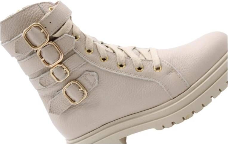 E mia Lace-up Boots Wit Dames