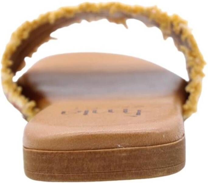 E mia Mires Muil Sandalen Beige Dames