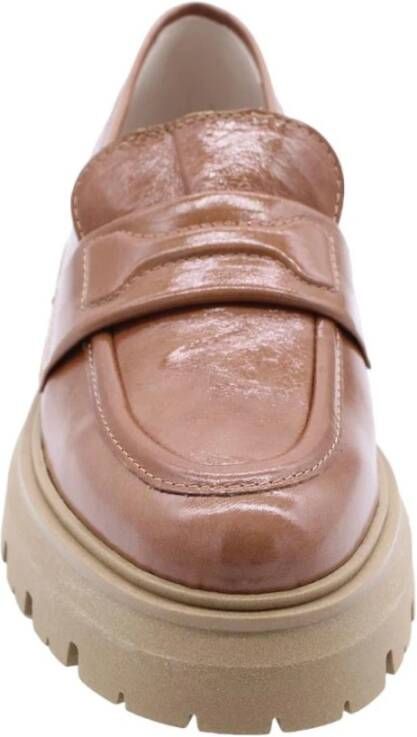 E mia Stijlvolle Mocassin Schoenen voor Vrouwen Brown Dames