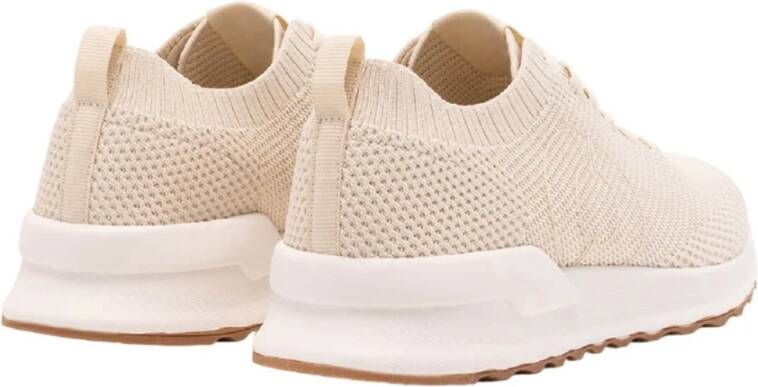 Ecoalf Beige Casual Textiel Sneakers met 4cm Rubberen Zool Beige Dames