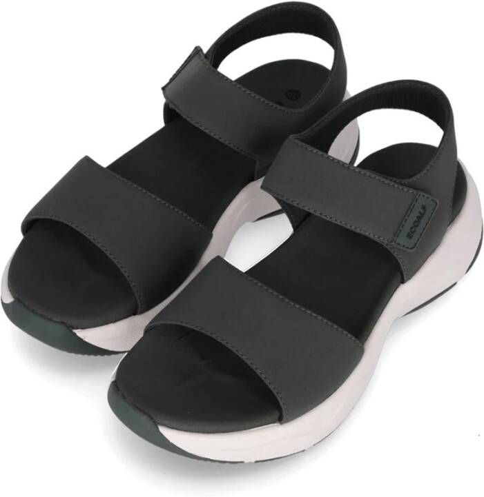 Ecoalf Casual Khaki Platte Sandalen voor Vrouwen