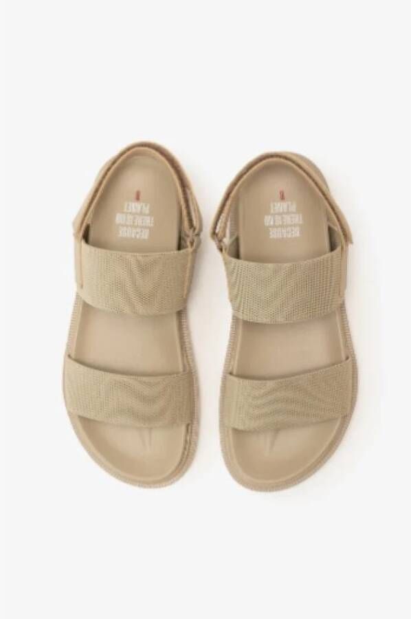 Ecoalf Flat Sandals Beige Dames