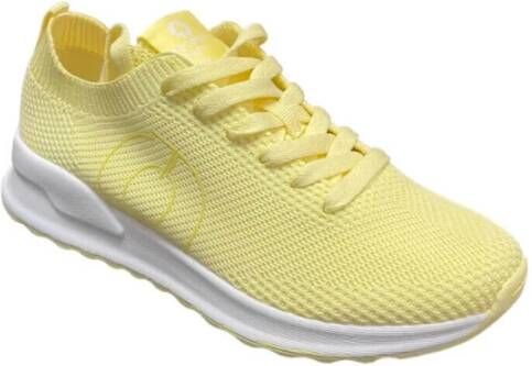 Ecoalf Gebreide Gele Oceaan Sneakers Yellow Heren