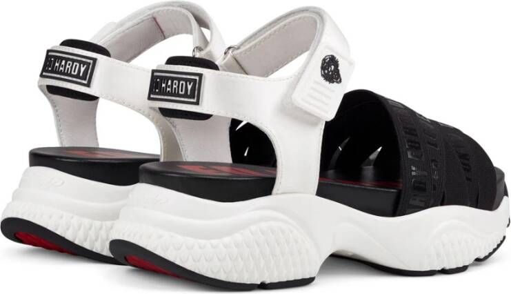 Ed Hardy Stijlvolle Overlap Sandaal White Dames